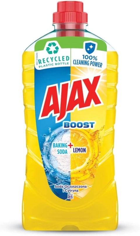 Ajax Boost 1l Soda oczyszczona + Cytryna Ajax Boost 1l Ocet i lawenda uniwersalny płyn do podłóg