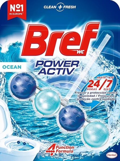 Bref Power Aktiv Ocean 50g zawieszka do WC Morska bryza