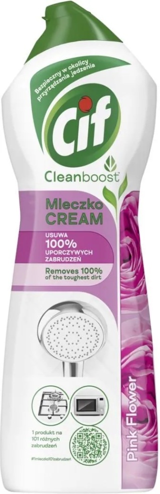Cif Cleanboost Pink Flower Uniwersalne mleczko do czyszczenia 780g