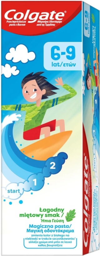 Colgate Łagodna mięta Pasta do zębów dla dzieci 6-9 lat 50 ml