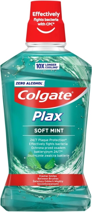 Colgate Plax Soft Mint 250ml płyn do płukania jamy ustnej delikatna mięta