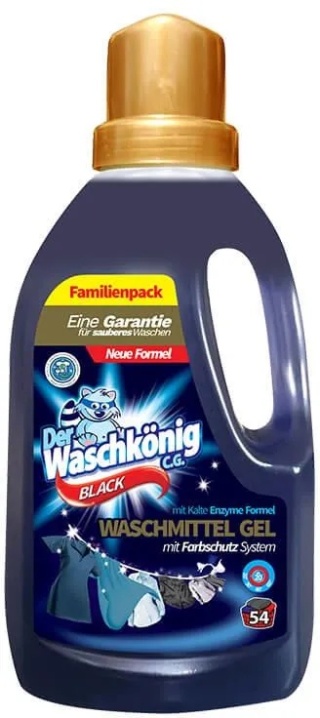 Der Waschkonig Black 1,625l żel do prania tkanin kolorowych 54P