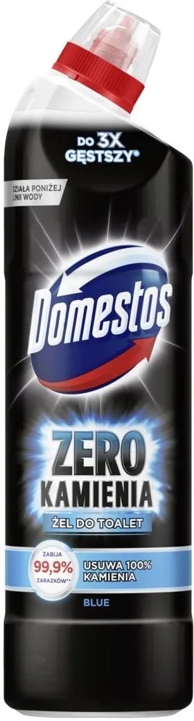 Domestos Zero Kamienia Blue Żel do czyszczenia i dezynfekcji WC 750ml