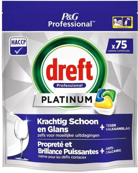 Dreft Caps Platinum Professional Lemon All in1 75szt
