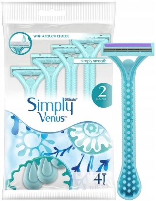 Gillette Simply Venus Jednorazowe maszynki do golenia 4 szt