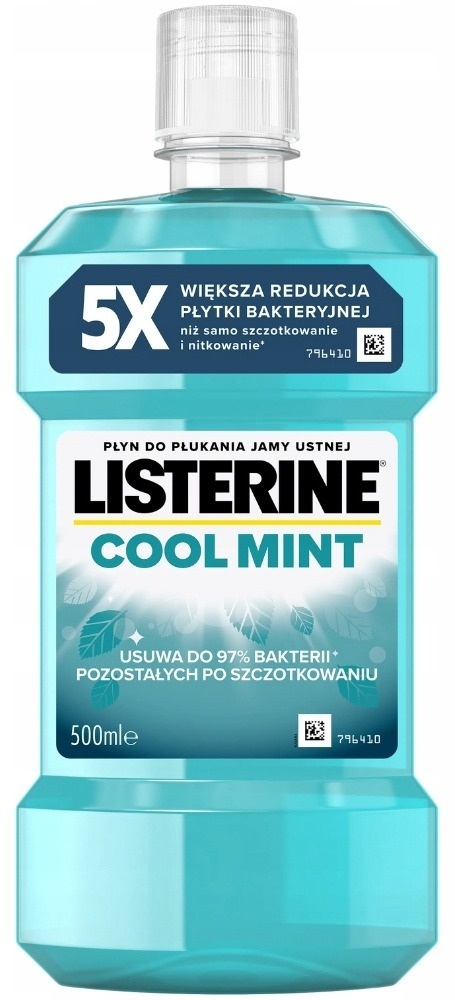 Listerine Cool Mint 500ml Płyn do płukania jamy ustnej