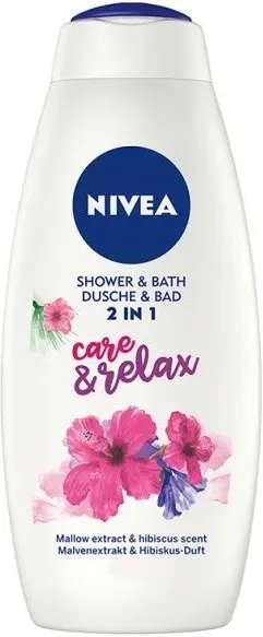 Nivea Care & Relax Malwa i Hibiskus Żel pod prysznic i do kąpieli 750ml