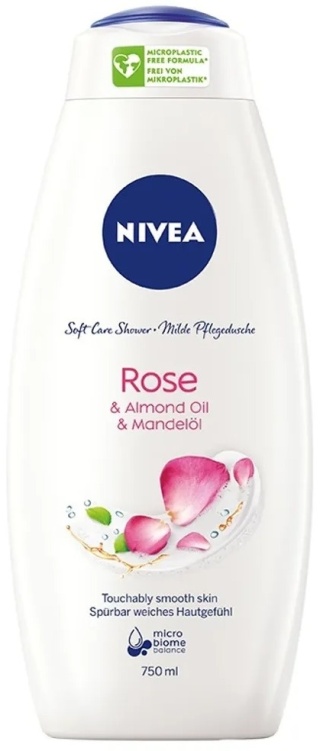 Nivea Rose & Almond Oil Żel pod prysznic Kwiat róży i olejek migdałowy 750ml