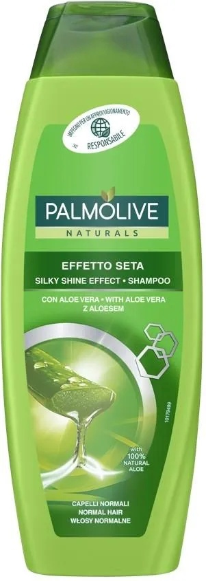 Palmolive Silky Shine 350ml szampon zwiększający blask włosów aloes i proteiny jedwabiu