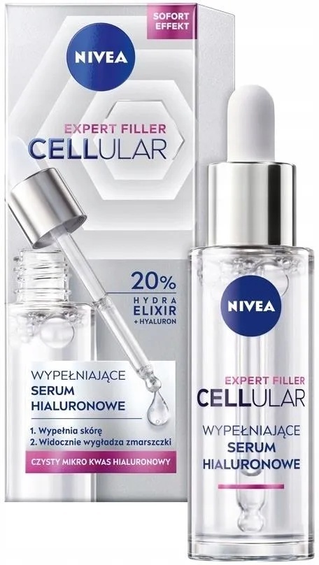 Nivea Cellular Expert Filler 30ml Hialuronowe serum wypełniające Dla kobiet