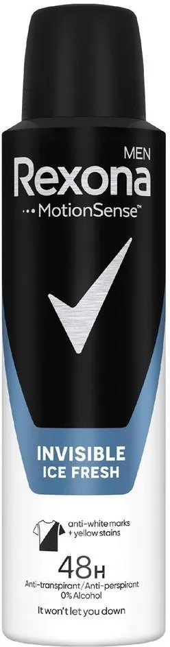 Rexona Men Invisible Ice Fresh Antyperspirant dla mężczyzn spray 150ml