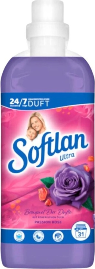 Softlan Ultra Passion Rose 650ml Płyn do płukania tkanin różany 31P