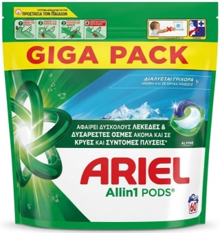 Ariel Caps All in 1 Alpine 60 szt Kapsułki do prania