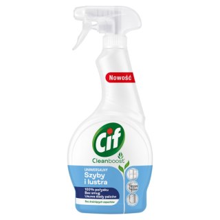 Cif Cleanboost 500ml Płyn w sprayu do mycia szyb i luster bez smug