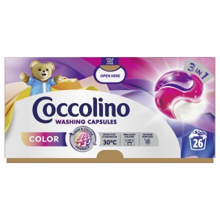 Coccolino Care Color 3w1 26szt Kapsułki do prania kolorów