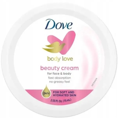 Dove Body Love Beauty Cream 75ml Pielęgnacyjny krem do twarzy i ciała