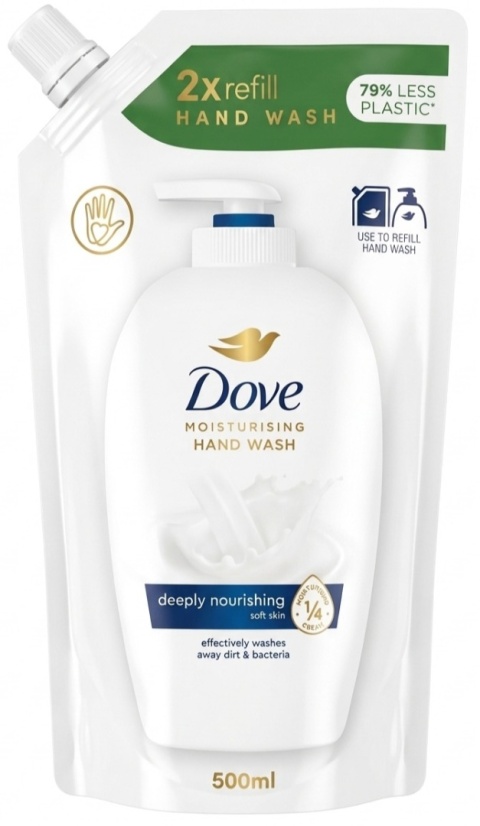 Dove Deeply Nourishing Soft Skin Zapas Mydło w płynie 500 ml