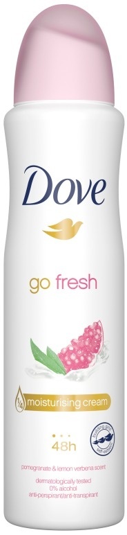 Dove Go Fresh Pomegranate & Lemon Verbena Antyperspirant dla kobiet spray 150ml
