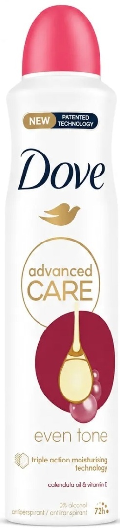 Dove Woman Advanced Care Even Tone 72H 250 ml Antyperspirant damski spray
