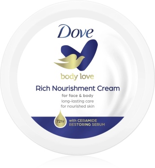 Dove Body Love Rich Nourishment 75 ml Odżywczy krem do twarzy i ciała