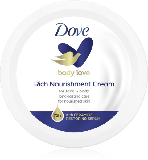 Dove Body Love Rich Nourishment 75 ml Odżywczy krem do twarzy i ciała