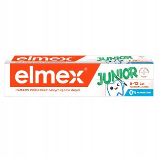 Elmex Junior 6 12 lat 75 ml Pasta do zębów dla dzieci