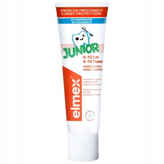 Elmex Junior 6 12 lat 75 ml Pasta do zębów dla dzieci