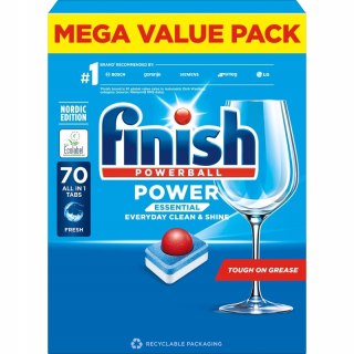 Finish Powerball All in 1 Essential Fresh 70 szt Tabletki do zmywarek