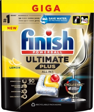 Finish Powerball Ultimate Plus All in 1 Lemon 90 szt