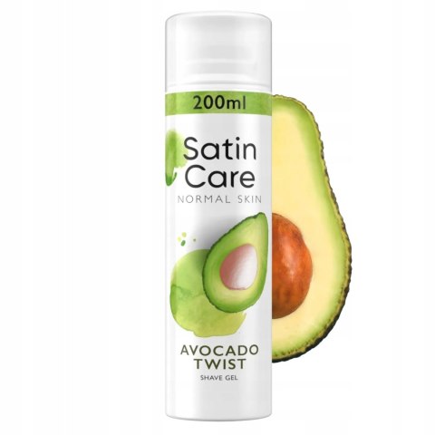 Gillette Satin Care Avocado Twist 200 ml Żel do golenia dla kobiet