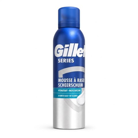 Gillette Series 250ml Nawilżająca Pianka do golenia z masłem kakaowym