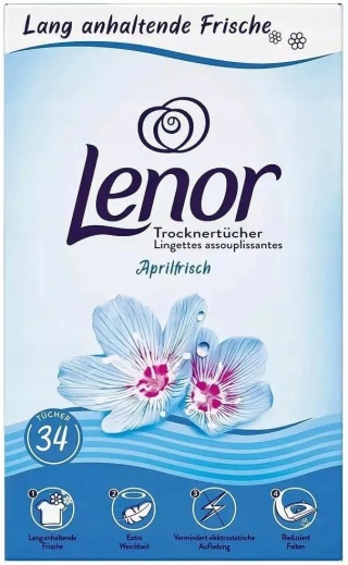 Lenor Zapachowe chusteczki do suszarki i pralki 34 szt
