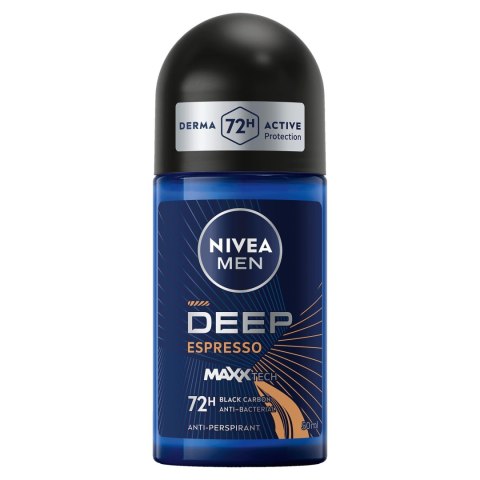 NIVEA DEEP BLACK CARBON ESPRESSO MEN ANTYPERSPIRANT ROLL ON 50 ml