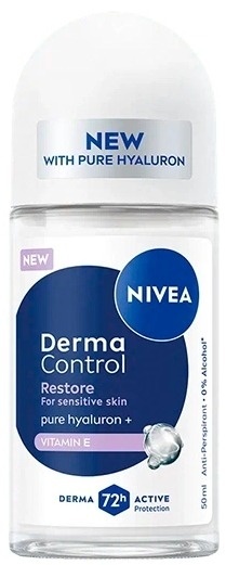 Nivea Derma Control Restore 0% Alcohol 50ml Antyperspirant damski w kulce