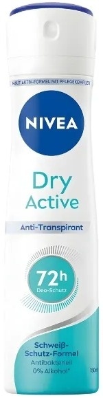Nivea Dry Active 72H 150 ml Antyperspirant damski spray
