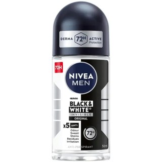 Nivea Men Black White Invisible Original 50ml Antyperspirant w kulce 72h