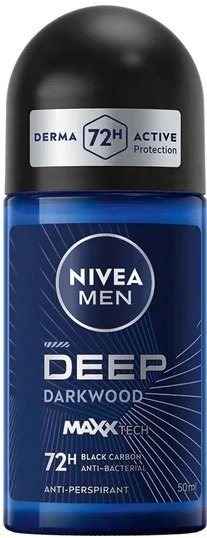 Nivea Men Deep Darkwood 72h 50 ml Antyperspirant męski w kulce