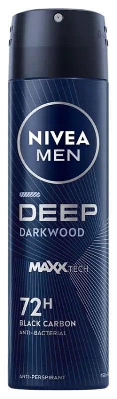 Nivea Men Deep Darkwood Real Madrid 150ml Antyperspirant spray męski 72h