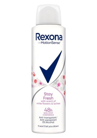 Rexona Stay Fresh White Flowers & Lychee 150 ml Antyperspirant damski spray