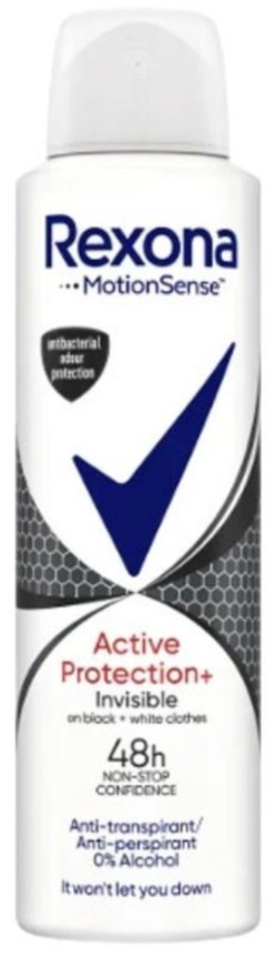 Rexona Woman Actve Protection+ Invisible 150 ml Antyperspirant damski spray