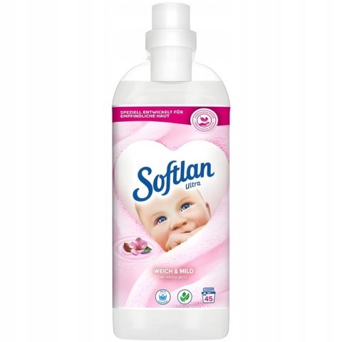 Softlan Ultra Weich Mild 1l Płyn do płukania tkanin hipoalergiczny 40 prań