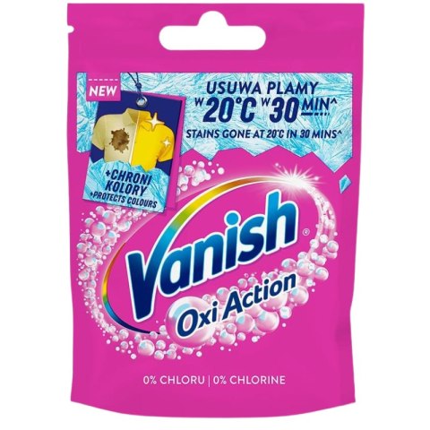 Vanish Oxi Action Pink 30g Proszek odplamiacz do tkanin