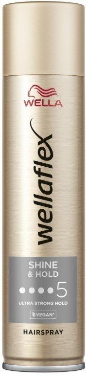 Wellaflex Shine & Hold N° 5 Bardzo mocne utrwalenie i połysk Lakier do włosów 250 ml